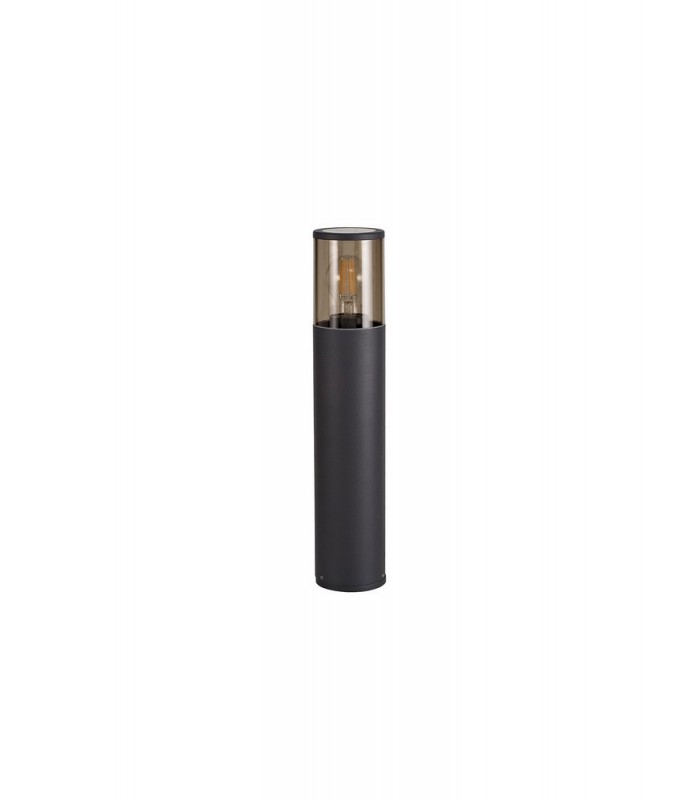 45cm Bollard Post Lamp 1 x E27, IP54, Anthracite, Smoked - 5