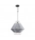 1 Light Wall / Ceiling Pendant Black, Grey, E27 - 1