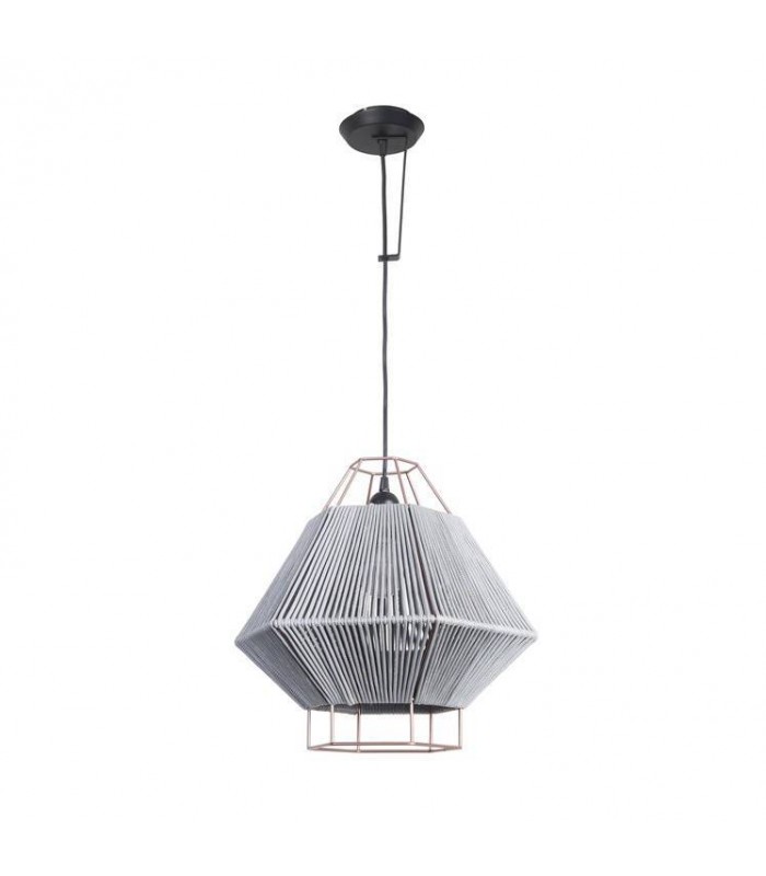 1 Light Wall / Ceiling Pendant Black, Grey, E27 - 1