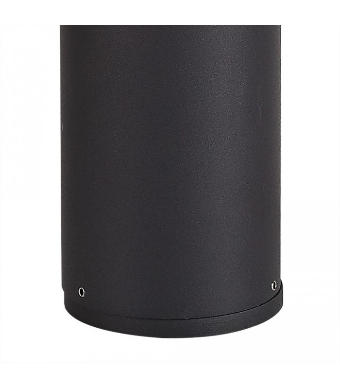 45cm Bollard Post Lamp 1 x E27, IP54, Anthracite, Smoked - 9