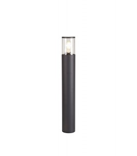 65cm Bollard Post Lamp 1 x E27, IP54, Anthracite, Clear - 1
