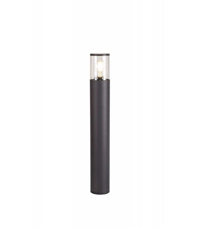 65cm Bollard Post Lamp 1 x E27, IP54, Anthracite, Clear - 1