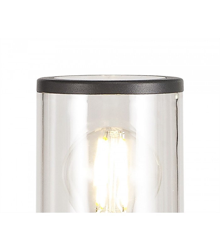 65cm Bollard Post Lamp 1 x E27, IP54, Anthracite, Clear - 4