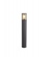 65cm Bollard Post Lamp 1 x E27, IP54, Anthracite, Smoked - 1