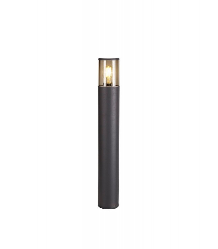 65cm Bollard Post Lamp 1 x E27, IP54, Anthracite, Smoked - 1