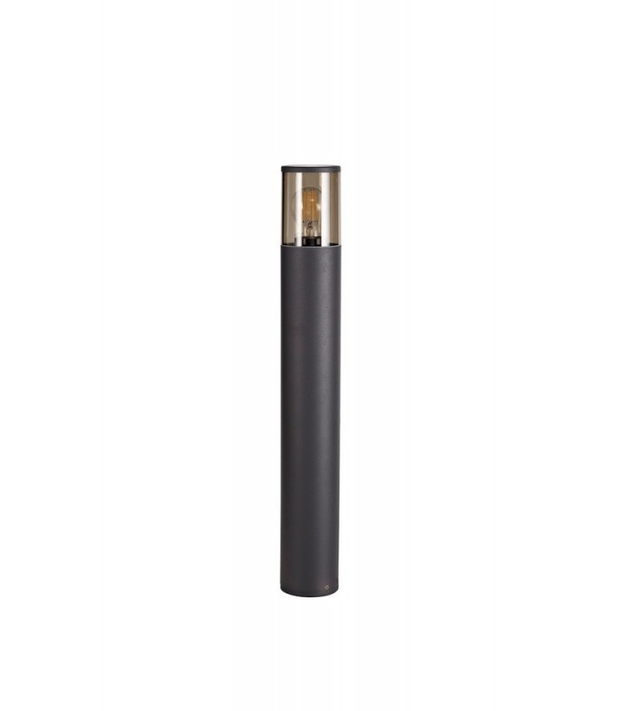 65cm Bollard Post Lamp 1 x E27, IP54, Anthracite, Smoked - 5