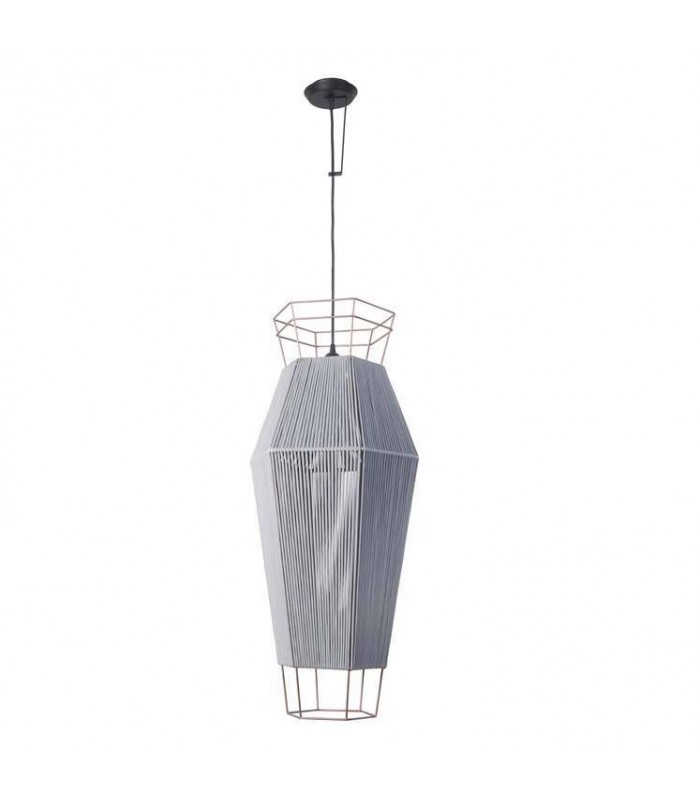 1 Light Wall / Ceiling Pendant Black, Grey, E27 - 1