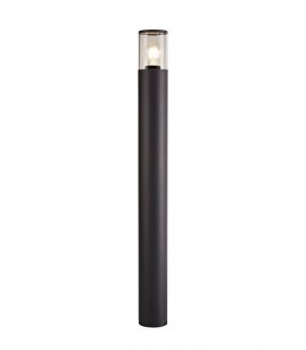 90cm Bollard Post Lamp 1 x E27, IP54, Anthracite, Clear - 1