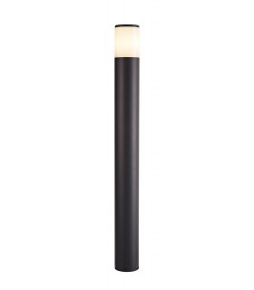 90cm Bollard Post Lamp 1 x E27, IP54, Anthracite, Opal - 1