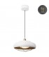 LED 1 Light Dimmable Dome Ceiling Pendant White, Gold - 1