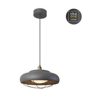 LED 1 Light Dimmable Dome Ceiling Pendant Gold, Grey - 1