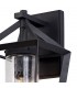 Down Wall Lamp, 1 x E27, IP54, Anthracite, Clear Rain Drop Effect Glass - 4