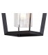 Down Wall Lamp, 1 x E27, IP54, Anthracite, Clear Rain Drop Effect Glass - 7