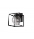 Down Wall Lamp, 1 x E27, IP54, Anthracite, Clear Seeded Glass - 3
