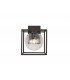Down Wall Lamp, 1 x E27, IP54, Anthracite, Clear Seeded Glass - 4