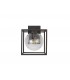 Down Wall Lamp, 1 x E27, IP54, Anthracite, Clear Seeded Glass - 5