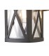 Down Criss Cross Wall Lamp, 1 x E27, IP54, Anthracite, Clear Glass - 7