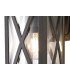 Down Criss Cross Wall Lamp, 1 x E27, IP54, Anthracite, Clear Glass - 8