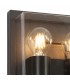 Flush Wall Lamp, 2 x E27, IP65, Anthracite, Clear PC - 4