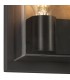 Flush Wall Lamp, 2 x E27, IP65, Anthracite, Clear PC - 6