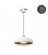 LED 1 Light Dimmable Dome Ceiling Pendant White, Gold - 1