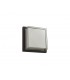 Flush Wall Lamp, 1 x 16W LED, 3000K, 1135lm, IP65, Anthracite, Opal, Clear PC - 3