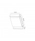 Flush Wall Lamp, 2 x 6W LED, 3000K, 535lm, IP54, Anthracite - 2