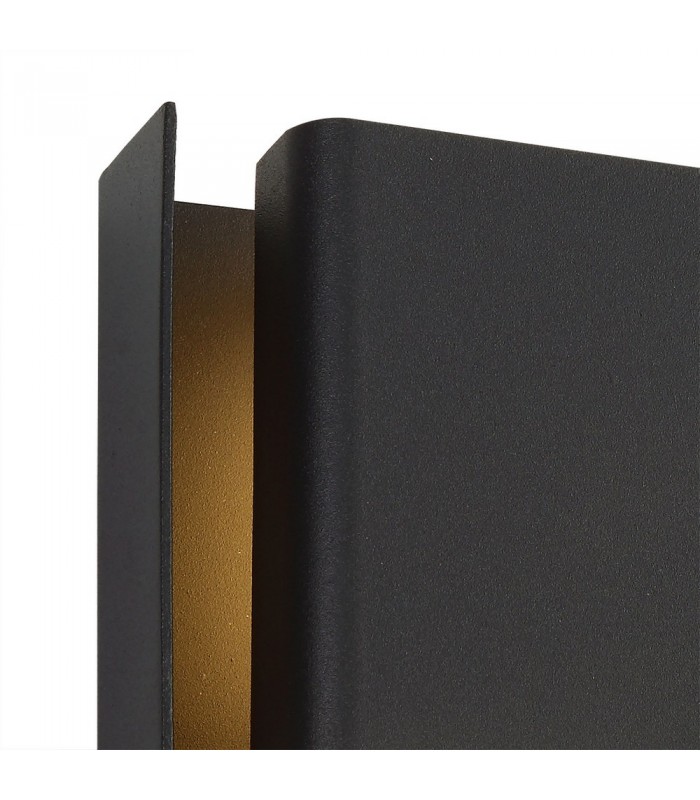 Flush Wall Lamp, 2 x 6W LED, 3000K, 535lm, IP54, Anthracite - 4