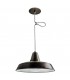 1 Light Dome Ceiling Pendant Brown, Beige, E27 - 1