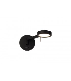 Adjustable Wall Lamp ,  Reader, 1 x 8W LED, 3000K, Sand Black - 1