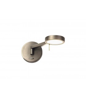 Adjustable Wall Lamp ,  Reader, 1 x 8W LED, 3000K, Satin Nickel - 1