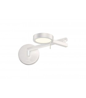 Adjustable Swing Arm Wall Lamp ,  Reader, 1 x 8W LED, 3000K, Sand White - 1