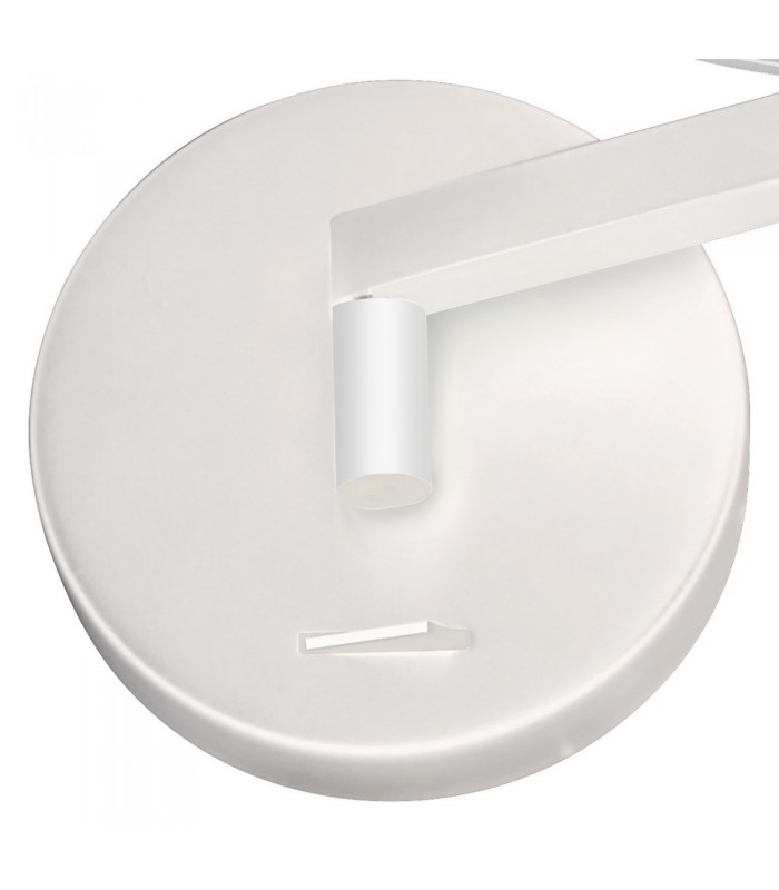 Adjustable Swing Arm Wall Lamp ,  Reader, 1 x 8W LED, 3000K, Sand White - 4