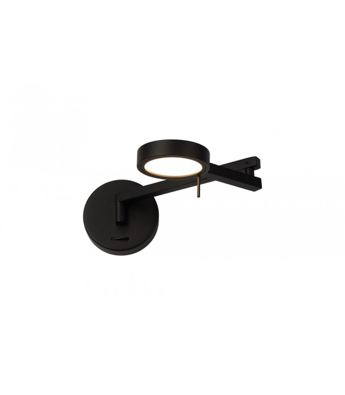 Adjustable Swing Arm Wall Lamp ,  Reader, 1 x 8W LED, 3000K, Sand Black - 4