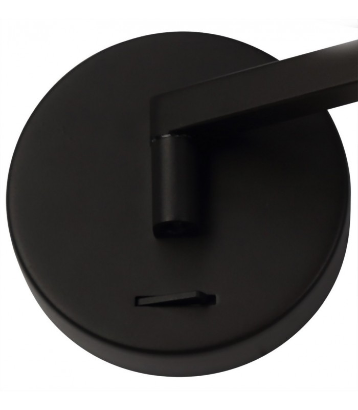 Adjustable Swing Arm Wall Lamp ,  Reader, 1 x 8W LED, 3000K, Sand Black - 6