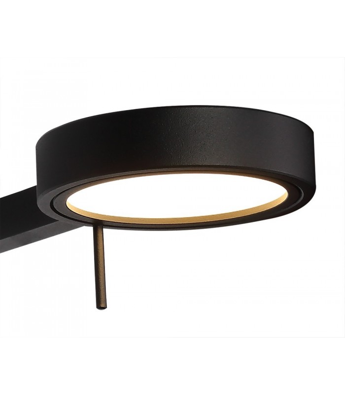 Adjustable Swing Arm Wall Lamp ,  Reader, 1 x 8W LED, 3000K, Sand Black - 7