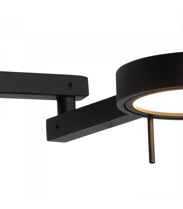 Adjustable Swing Arm Wall Lamp ,  Reader, 1 x 8W LED, 3000K, Sand Black - 10