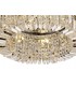 65cm Round Flush Chandelier, 8 Light E14, Polished Chrome, Crystal - 9