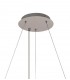 Cylindrical 60cm Ceiling Pendant Chandelier, 8 Light E14, Polished Chrome, Crystal - 4