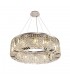 Cylindrical 80cm Ceiling Pendant Chandelier, 12 Light E14, Polished Chrome, Crystal - 4