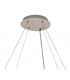 Cylindrical 80cm Ceiling Pendant Chandelier, 12 Light E14, Polished Chrome, Crystal - 6