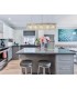 102x9cm Rectangular Ceiling Pendant Chandelier, 5 Light E14, Polished Chrome, Crystal - 3