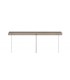 102x9cm Rectangular Ceiling Pendant Chandelier, 5 Light E14, Polished Chrome, Crystal - 7