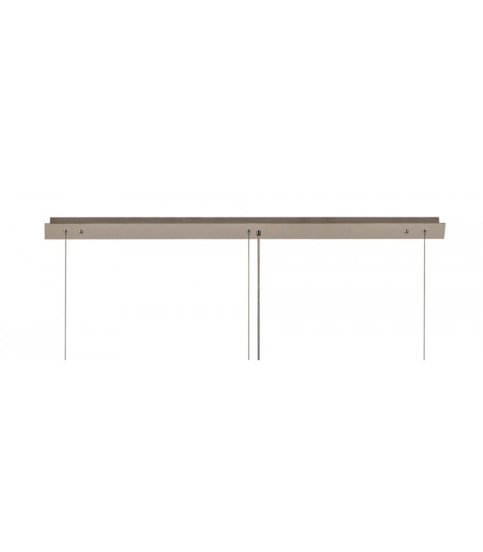 138x9cm Rectangular Ceiling Pendant Chandelier, 7 Light E14, Polished Chrome, Crystal - 6