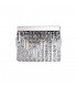 29x13cm Rectangular Small Wall Lamp, 2 Light E14, Polished Chrome, Crystal - 3
