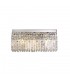 50x24cm Rectangular Large Wall Lamp, 3 Light E14, Polished Chrome, Crystal - 1