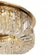 80cm Round Flush Chandelier, 12 Light E14, Gold, Crystal - 8