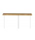 102x9cm Rectangular Ceiling Pendant Chandelier, 5 Light E14, Gold, Crystal - 6