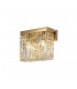 29x13cm Rectangular Small Wall Lamp, 2 Light E14, Gold, Crystal - 4