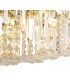 50x24cm Rectangular Large Wall Lamp, 3 Light E14, Gold, Crystal - 8